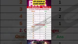 Clicker Answer session 68 | clicker answer 68 session | Kyp session 68 #ytshorts