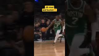 Jaylen Brown steal and finished with lay up against 4! 💪🔥 #nba #nbaplayoffs #boston #celtics #shorts