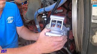 HOW TO CHANGE A ALTERNATOR ON A PETERBILT 389