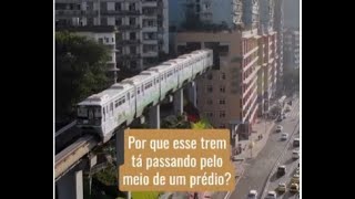 Trem passa por dentro de prédio na China! Será verdade?