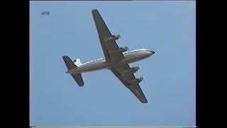 Douglas DC-4-1009  c/n 42934  ZS-NUR arriving at Amsterdam May 5, 1996