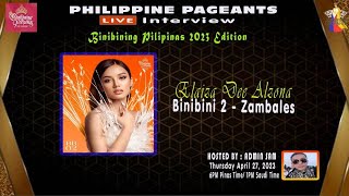 Exclusive Live Interview with Binibini 2 Elaiza Dee Alzona of Zambales