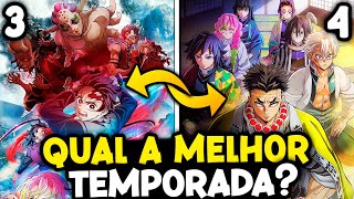 🤯 DEBATE POLÊMICO: A 4 Temporada está MELHOR que a 3 Temporada? DEMON SLAYER