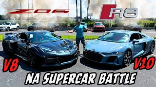 C8 Z06 vs. Audi R8 .. Which is the better NA Supercar?