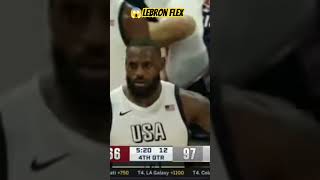 LeBron drive LeBron scores and 1 #shortviral #short #lbj #olympics2024 #basketball #teamusa #paris