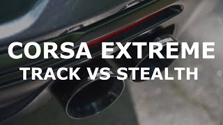 Corsa Variable Exhaust Track vs Stealth