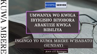 IBYIGISHO: Ingingo yo kuwa mbere|| Akiza uwari ufite ubumuga bw'ingingo.