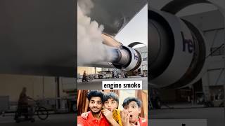 airplane engine smoke | 🔥🔥🔥 #short #shorts