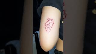 Tatuaje de corazón realizado en StudioDamn (Pereira-Dosquebradas)