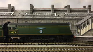 Hornby 'Bulleid Battle of Britain' "Winston Churchill" with TTS Sound #Spamfest