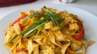 How to make veg fettuccine pasta /You'll never seen an easier pasta recipe than this/pasta recipe🍝