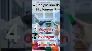 Chemical Challenge: Quiz Series | V1 | Which gas smell like lemons?  #fiveminsknowledge #science