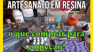 o que comprar para começar nas artes com resina? tudo o que você precisa saber neste vídeo