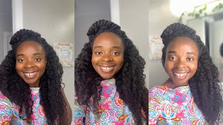 SIMPLE NATURAL HAIR HAIRSTYLE TUTORIAL