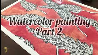 Watercolor painting | part 2 | how to paint | illustration | watercolor | micron art