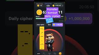 Hamster kombat daily cipher morse code | 14/6/2024 #hamsterkombatdailycipher