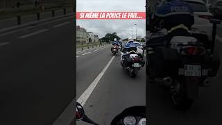 Si même la Police le fait… #shorts #police #policier #moto #motard