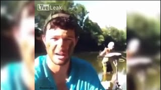 Man gets killed by fish in 3 second (Uncensored)