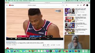 Wizards Vs Clippers Reaction Video !!!!!