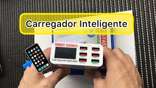 Carregador Inteligente Com 6 Portas Usb.