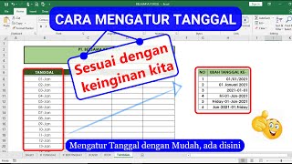 CARA MENGATUR TANGGAL PADA EXCEL