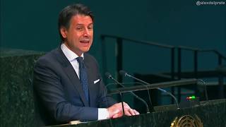 Estratto dell'intervento del Presidente Conte all'ONU (26/09/2018)