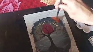 Simple scenery painting step by step tutorial video