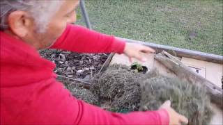 grond afdekken in de moestuin