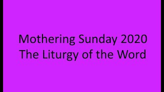 All Saints' Anglican Church, Rome - Mothering Sunday - The Ministry of the Word