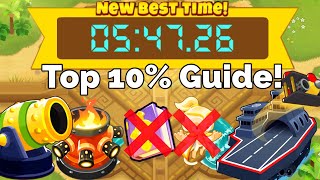 Btd6 Race Around the Temple We Go in 5:47.26 Top 10% Guide! (No Monkey knowledge or hero)