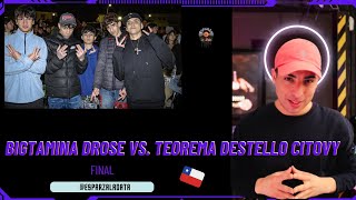 FINAL REACCIÓN BIGTAMINA DROSE vs. TEOREMA x DESTELLO x CITOVY | LIGA INMORTAL2024 #freestyle #chile