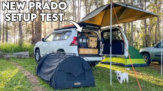 NEW PRADO CAMP SETUP!! // Relaxing Lake Camping With Family and My Dog // ASMR