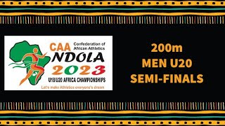 200m Men U20 Semi-Finals - 2023 CAA U18/U20 Championships