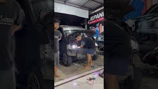 grandmax pickup upgrade penyinaran menggunakan biled AES #biledprojector #aesturbo