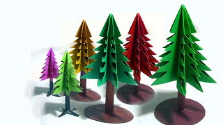 Diy Paper tree| How to make tree with paper| 3d paper  tree| paper christmas tree