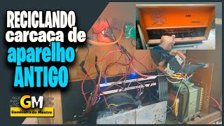 Radiolas gabinete de madeira tipo Abc Voz de Ouro modificado