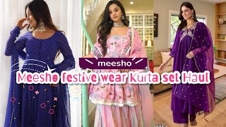 Meesho festive wear Kurta set Haul ! | Try-on haul