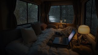 Gentle Rain Inside a Cozy Camping Car - Sleep sounds to melt away worries