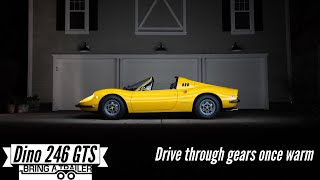 Dino 246 GTS drive through the gears warm