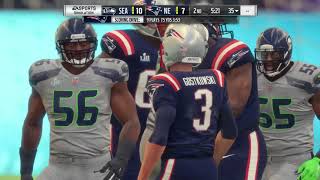 Madden 18: 2018 Super Bowl New England Patriots vs Seattle Seahawks