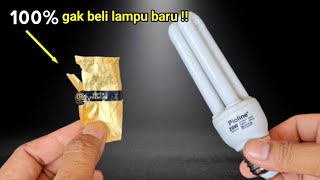 TERNYATA CUMA BEGINI,PERBAIKI LAMPU MATI TOTAL CUMA PAKE FOIL ROKOK.!!