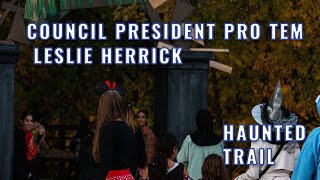 Council President Pro Tem Leslie Herrick highlights Dearborn's Haunted Trail