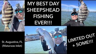 My Best Day Sheepshead Fishing So Far at the Matanzas Inlet (South St. Augustine, FL)