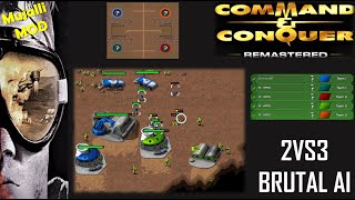 /Command & Conquer Remastered/ (Skirmish) 2VS3 BRUTAL AI  I Heated Combat I