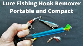 Portable Fishing Hook Remover for Lures, Aluminum Hook Disgorger, Fishing Hooks Extractor [4K]