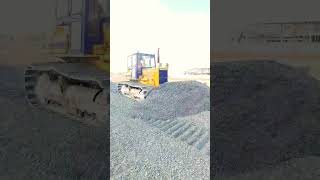 bulldozer pushing