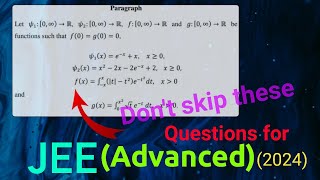 Best Calculus Questions ever for Jee-Advanced (2024)!!!