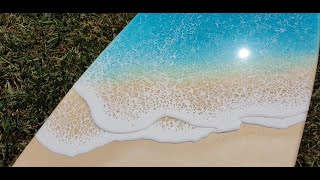 #67. Tropical Seas - Multiple Frothy Resin Waves Over a 1.1 m Surfboard