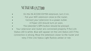 Netgear EX7700 Setup