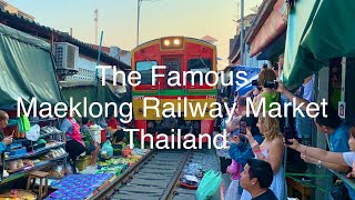 Maeklong Railway Market, Thailand #Travel